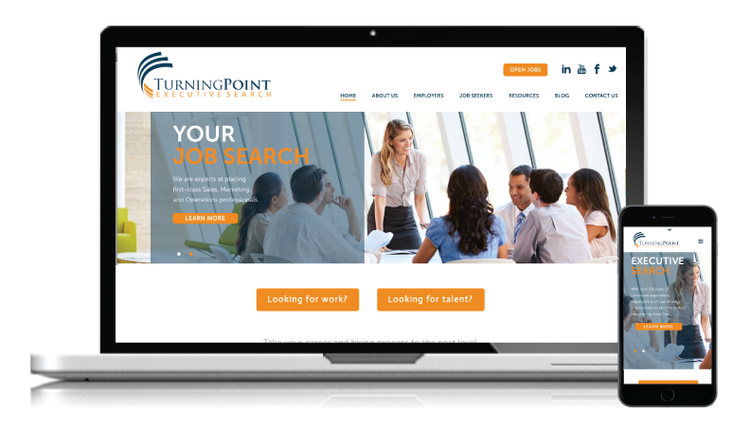 TurningPoint Executive Search Website Redesign